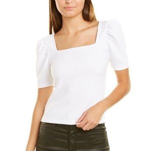 Club Monaco Puff Sleeve Top